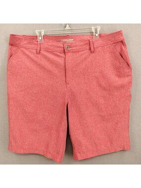 CoolKeep Men Sz 42 Shorts Salmon Pink Stretch Performance Lightweight Quick Dry